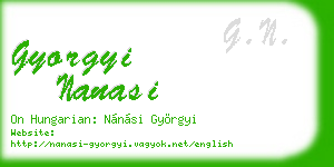 gyorgyi nanasi business card